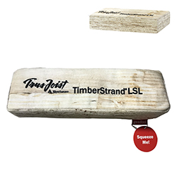 Plush Timberstrand Wall Framing Dog Toy