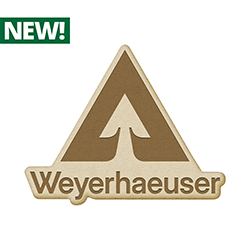 Weyerhaeuser 2" Wood Sticker